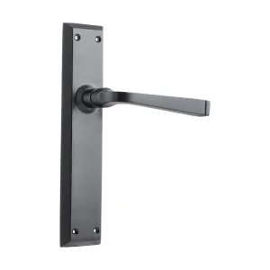 9626 Door Lever Menton Latch Pair Matte Black H225xW50xP75mm