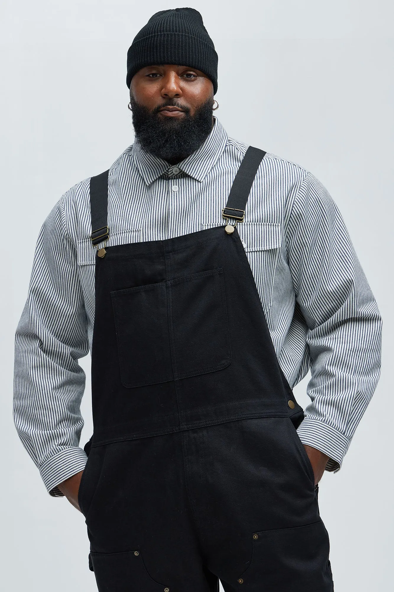Alexander Utility Canvas Overalls - Black