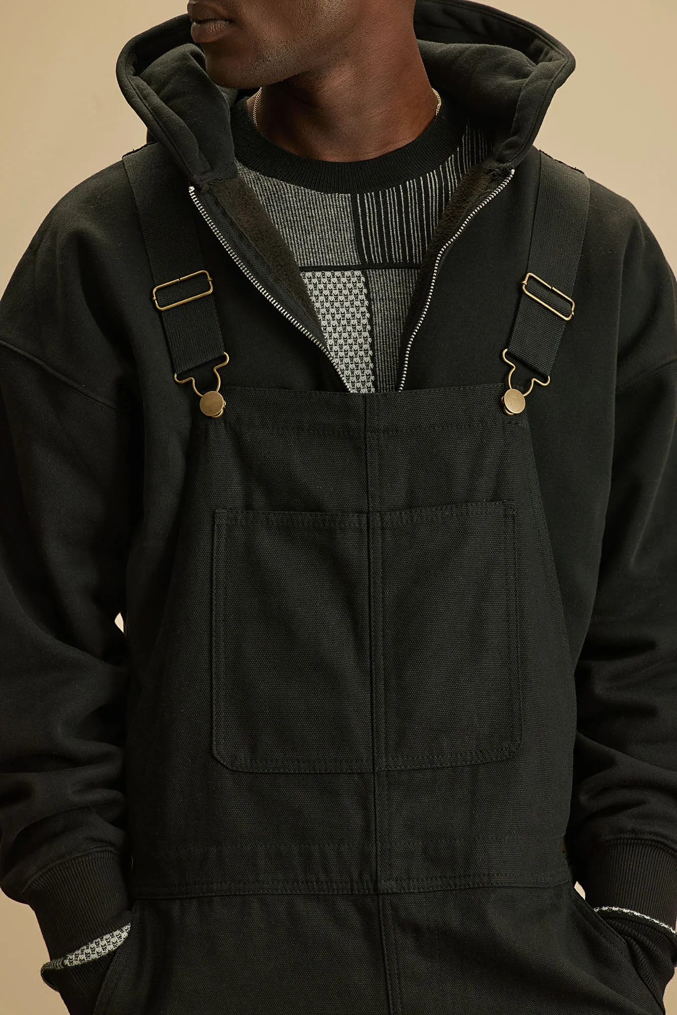 Alexander Utility Canvas Overalls - Black