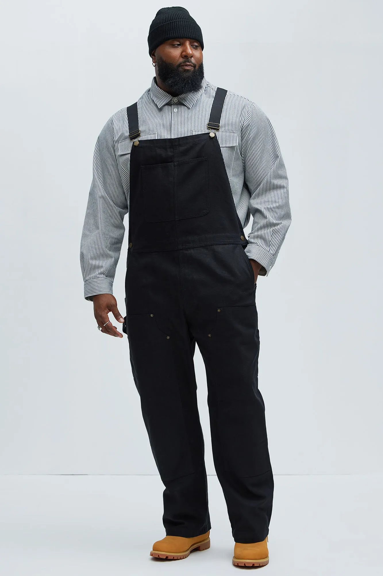 Alexander Utility Canvas Overalls - Black