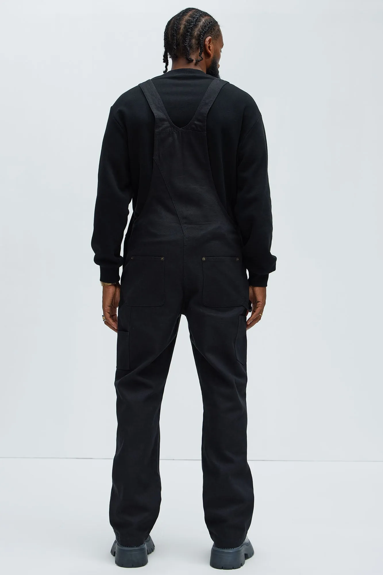 Alexander Utility Canvas Overalls - Black