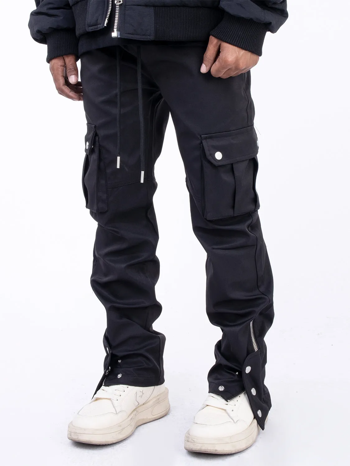 ASHORE SHOP Mens Pant Micro Trumpet Zipper casual Pants for Men and Women