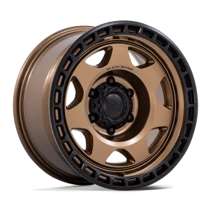 Black Rhino BR018 Voyager 17X8.5 6X120 -10mm Matte Bronze W Matte Black Lip