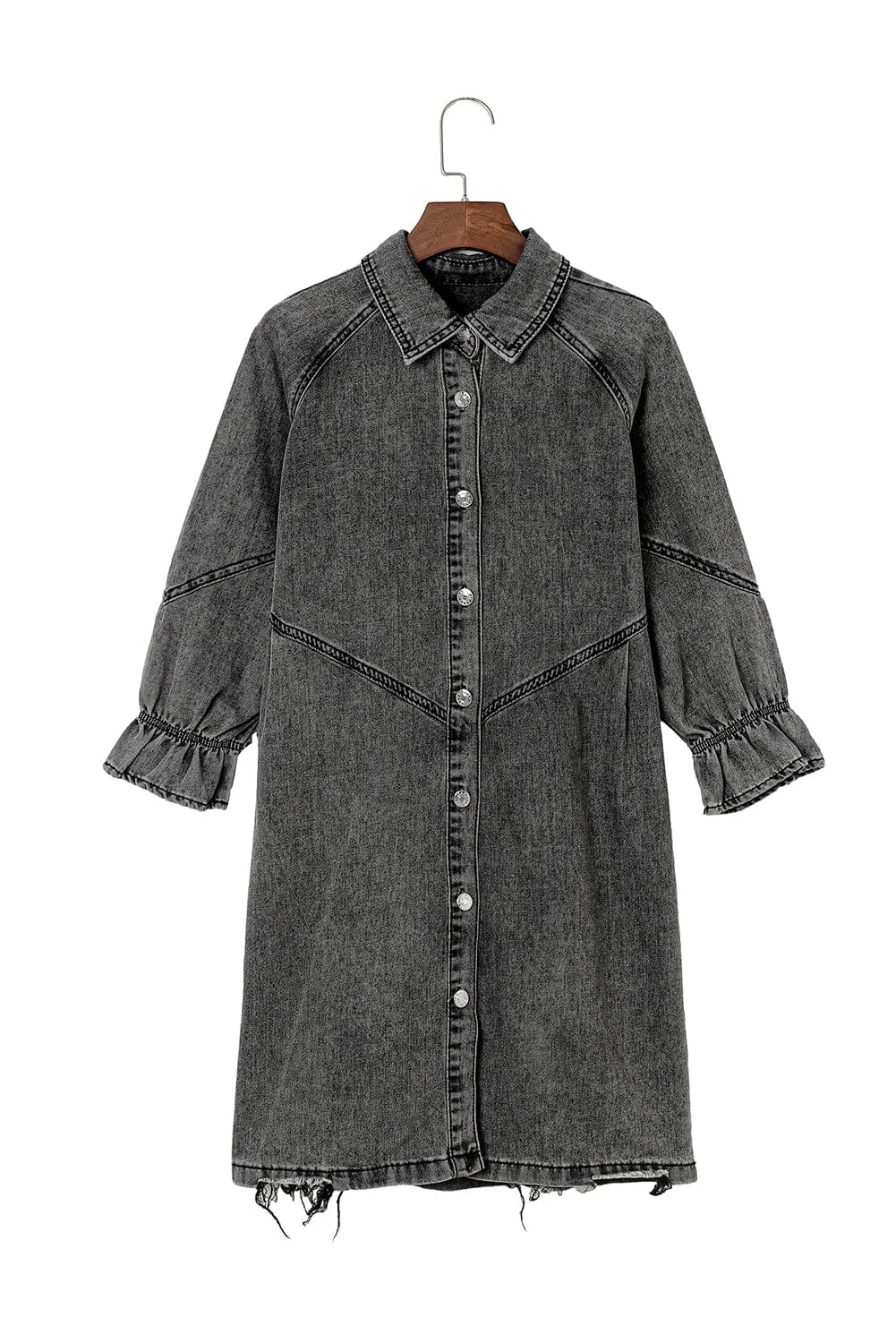 Brown and Beige Check Dress