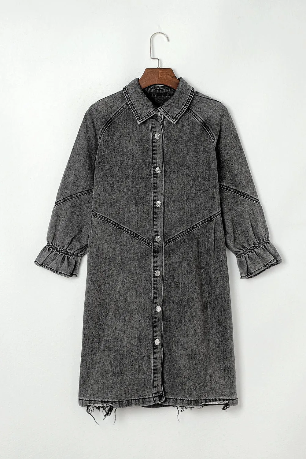 Brown and Beige Check Dress
