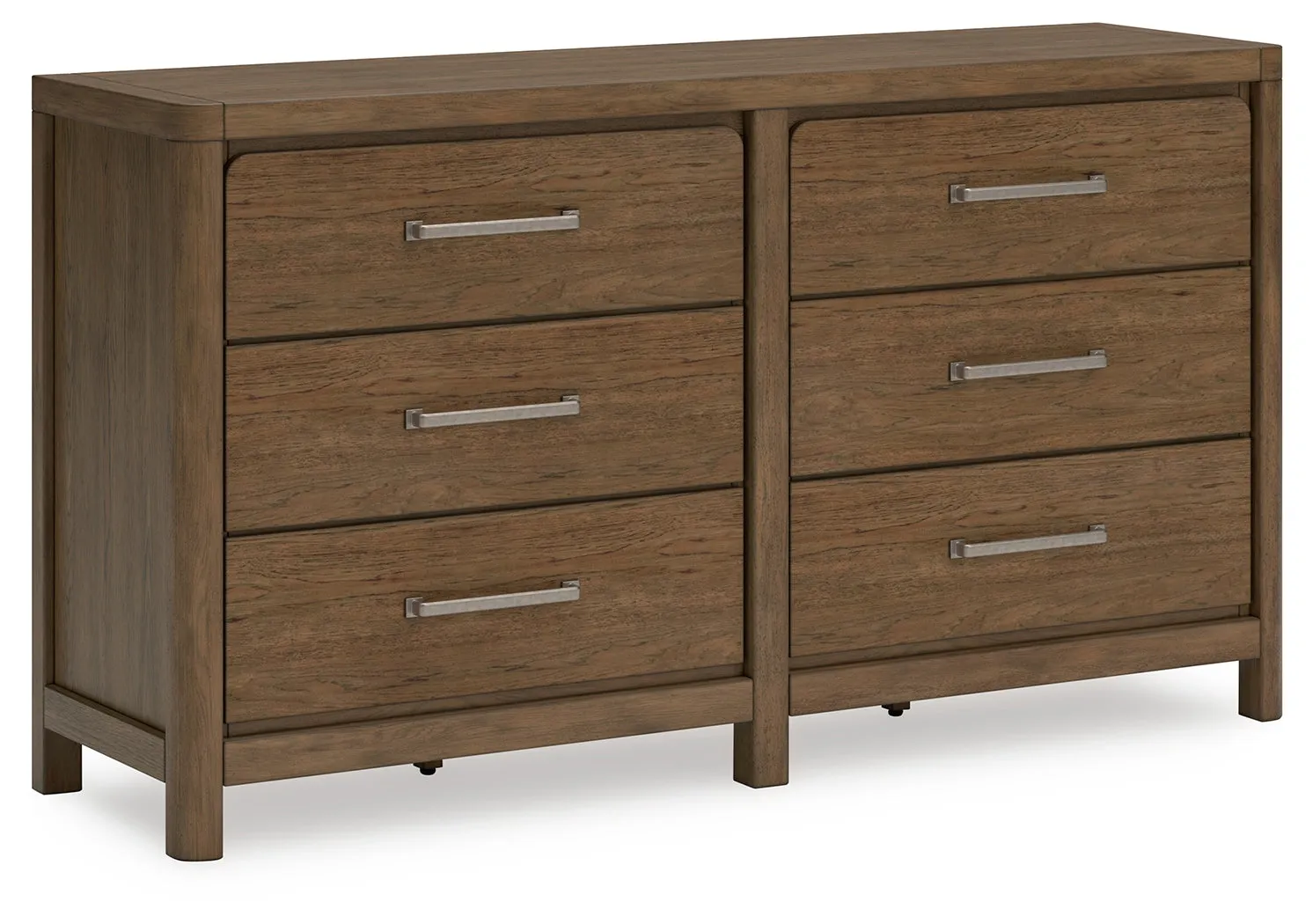 Cabalynn California King Panel Bed with Dresser, Chest and Nightstand in Light Brown