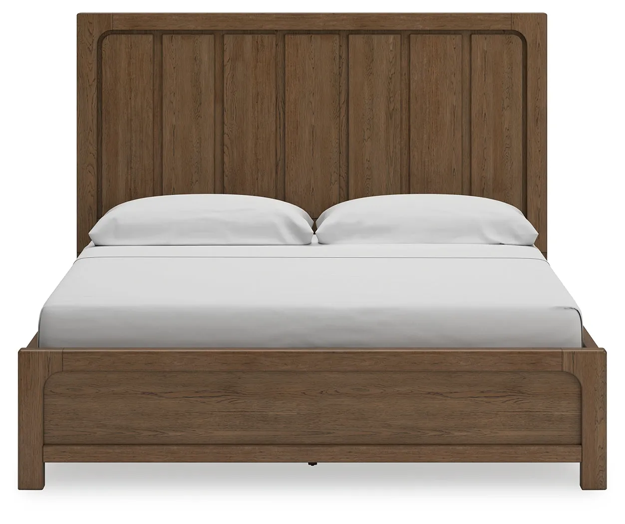 Cabalynn California King Panel Bed with Dresser, Chest and Nightstand in Light Brown