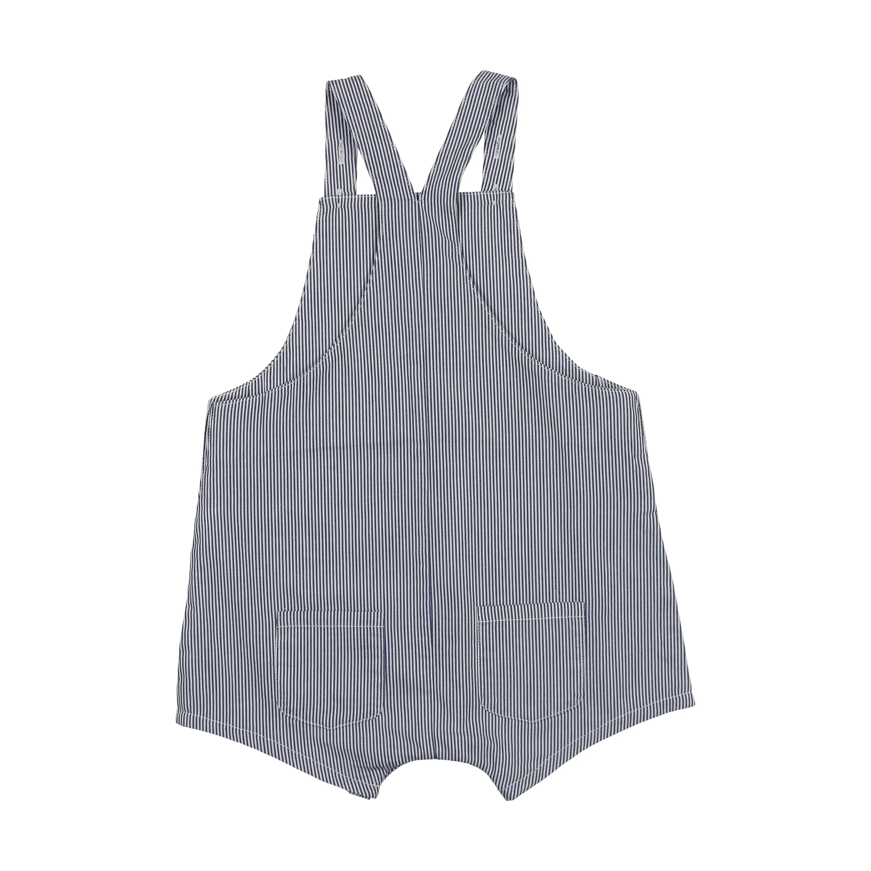 Coco Blanc Blue Striped Dressy Overalls