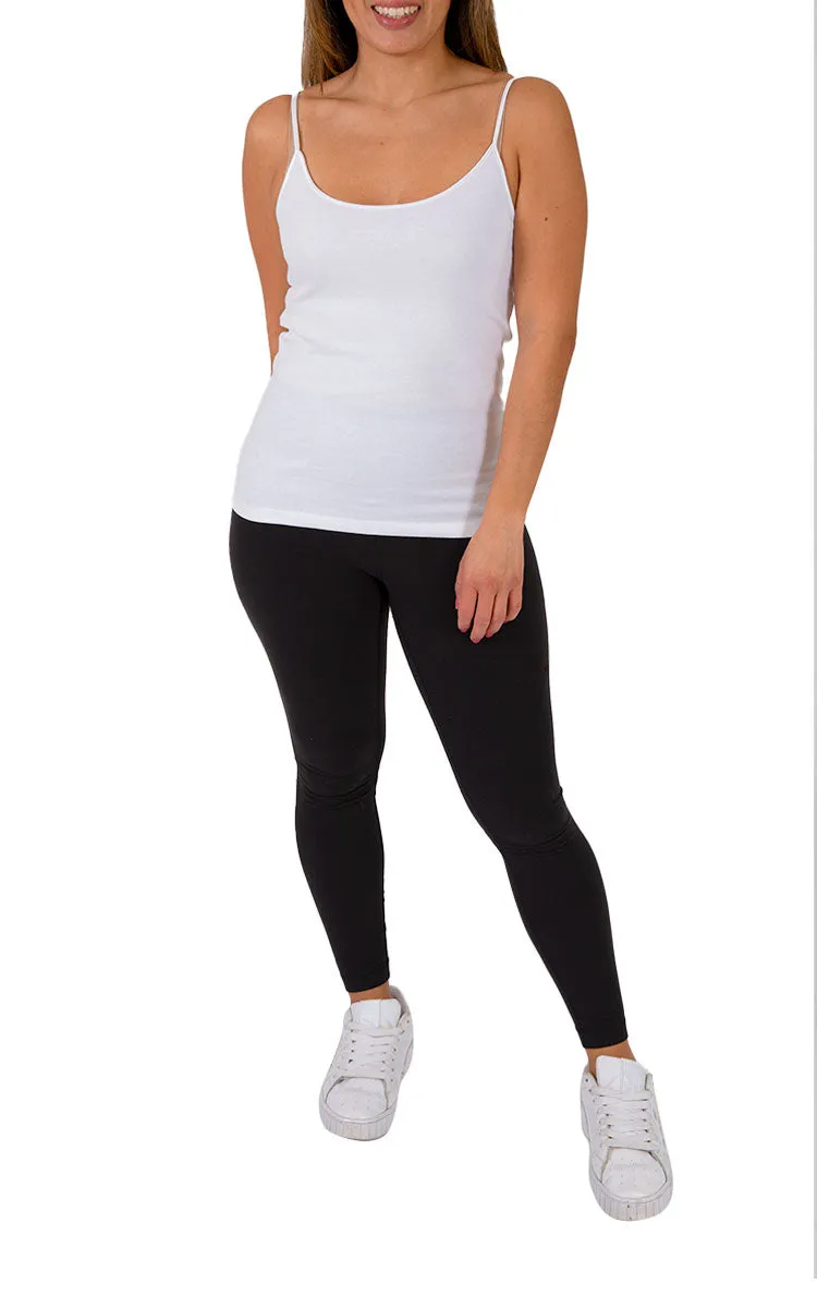 Emmebivi 100% Cotton Singlet in White 13831
