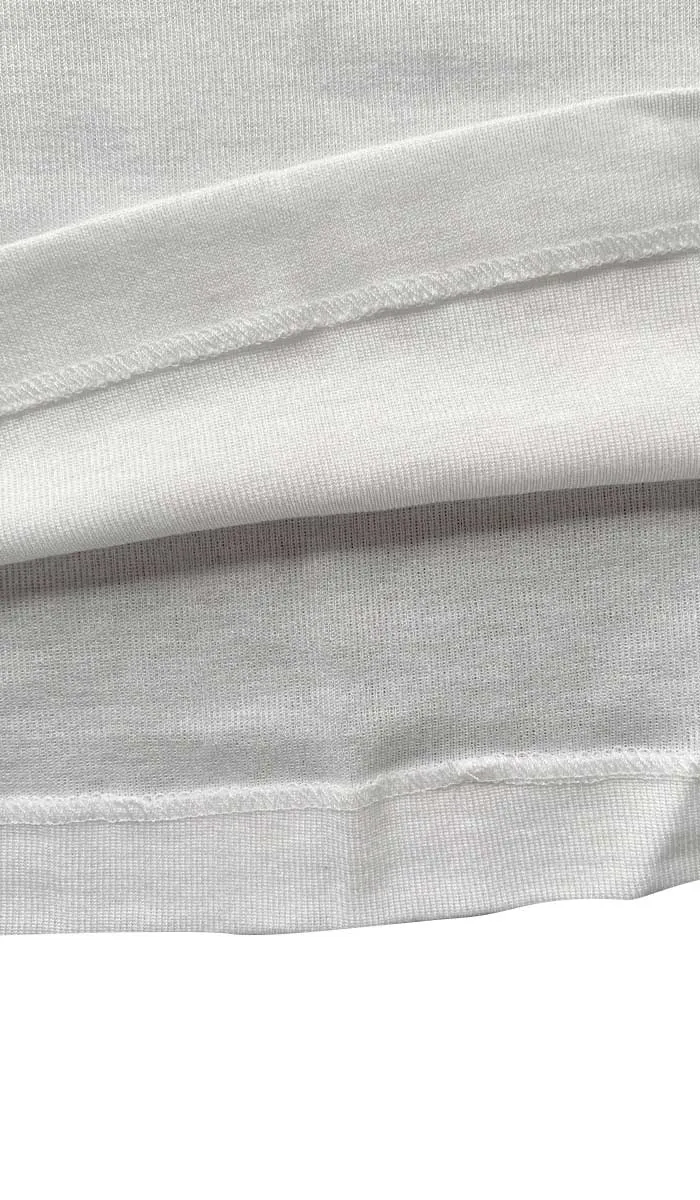 Emmebivi 100% Cotton Singlet in White 13831