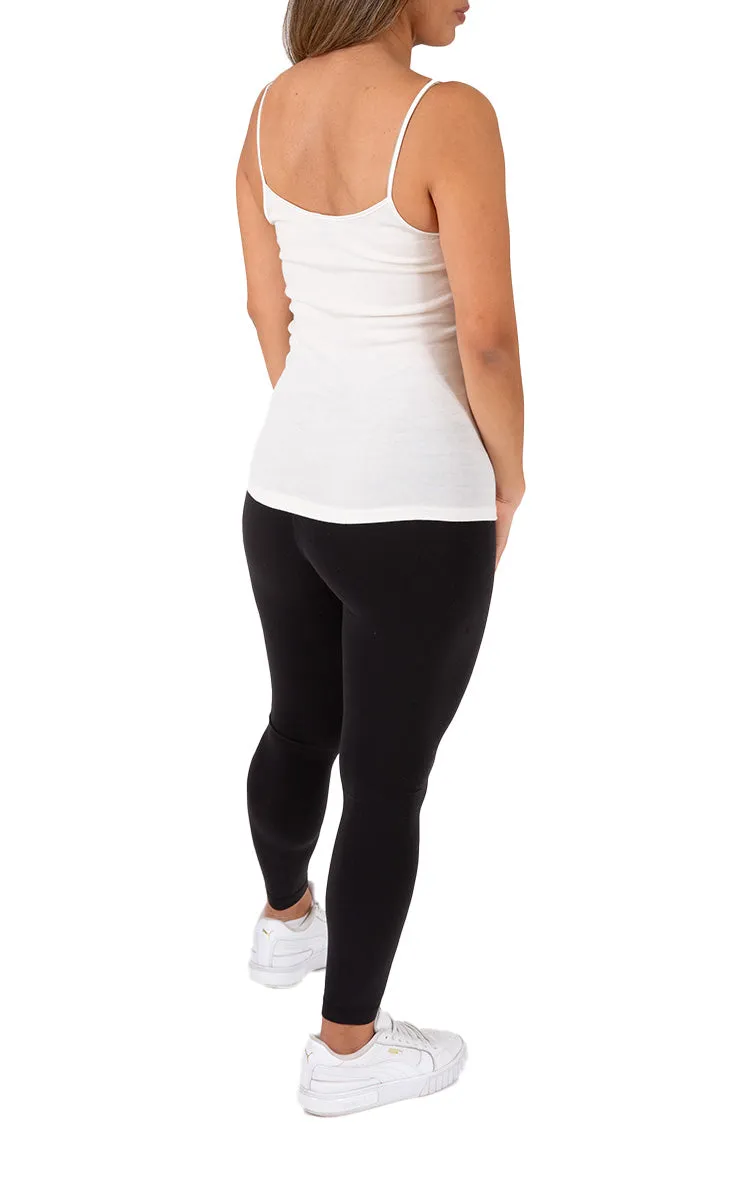 Emmebivi 100% Cotton Singlet in White 13831