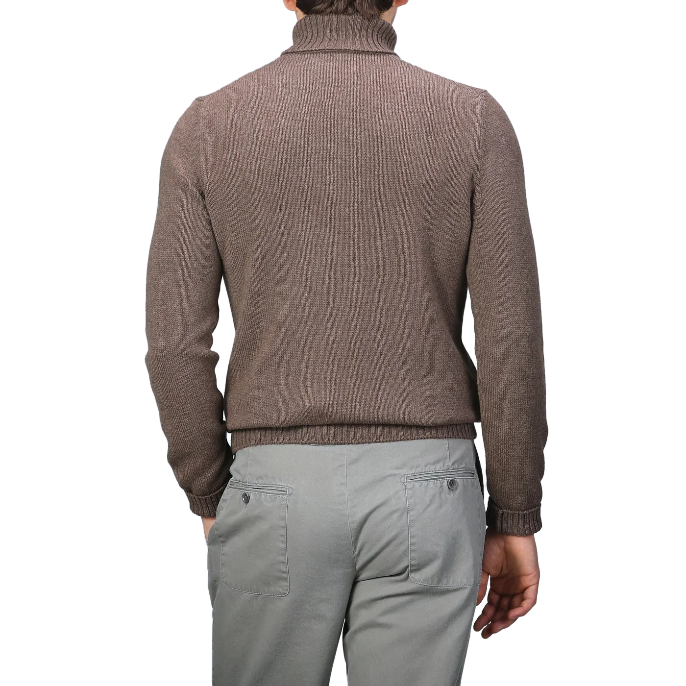 Fawn Brown Air Wool Rollneck