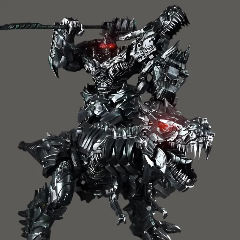 Leader Class Grimlock 12 Inch Action Figure Model Toy Transformers Series Deluxe Class Toy (ABS Alloy) Autobots Optimus Prime Mount Tyrannosaurus Rex contempt figure model boy