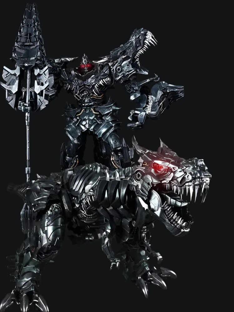Leader Class Grimlock 12 Inch Action Figure Model Toy Transformers Series Deluxe Class Toy (ABS Alloy) Autobots Optimus Prime Mount Tyrannosaurus Rex contempt figure model boy