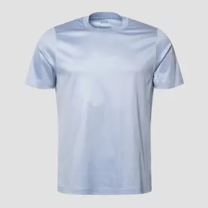 Light Blue Filo di Scozia Crewneck Slim Fit T-Shirt - ETON