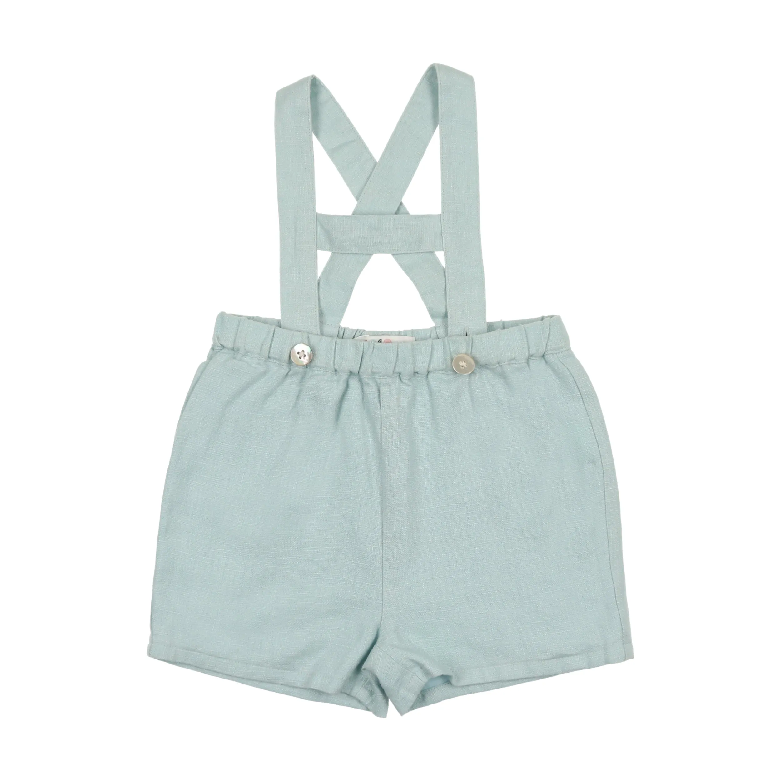 Light Blue Linen Overalls