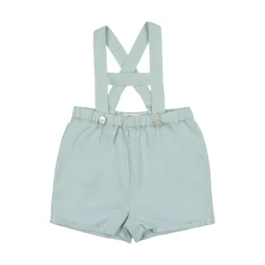 Light Blue Linen Overalls