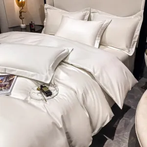 Light luxury Hotel Simple Double-Ply Pure Cotton Four-Piece Bed Set