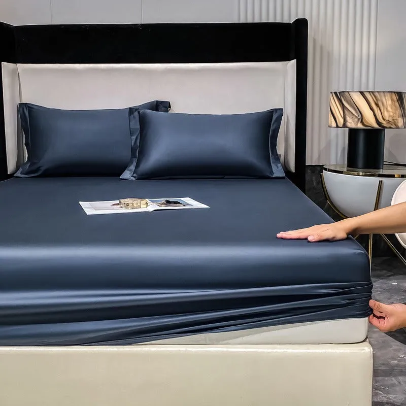 Light luxury Hotel Simple Double-Ply Pure Cotton Four-Piece Bed Set