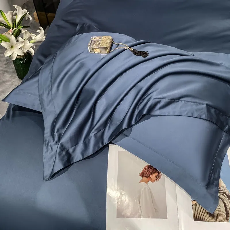 Light luxury Hotel Simple Double-Ply Pure Cotton Four-Piece Bed Set