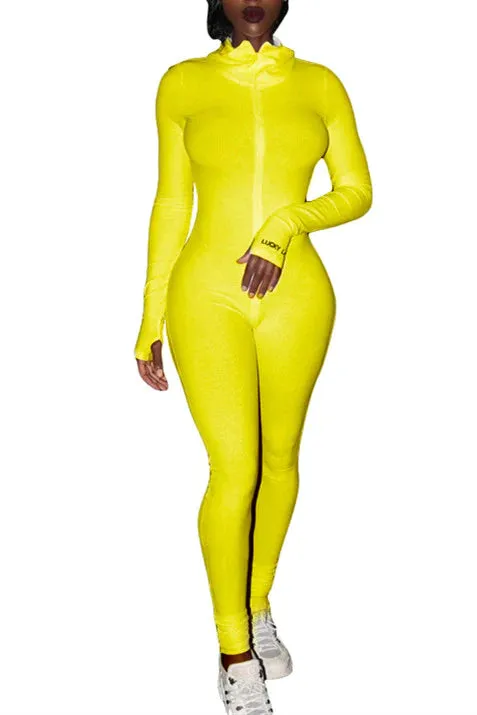 MB FASHION RIBBED ZIPPER JUMPSUIT 5515 SUN DAMAGE ON SALE