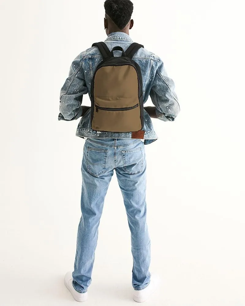 Medium Dark Orange Brown Canvas Backpack | Medium Dark Pastel Orange Brown | C0M30Y60K60