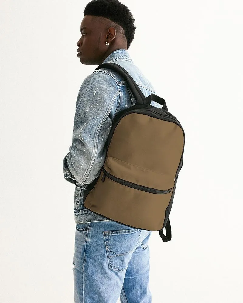 Medium Dark Orange Brown Canvas Backpack | Medium Dark Pastel Orange Brown | C0M30Y60K60