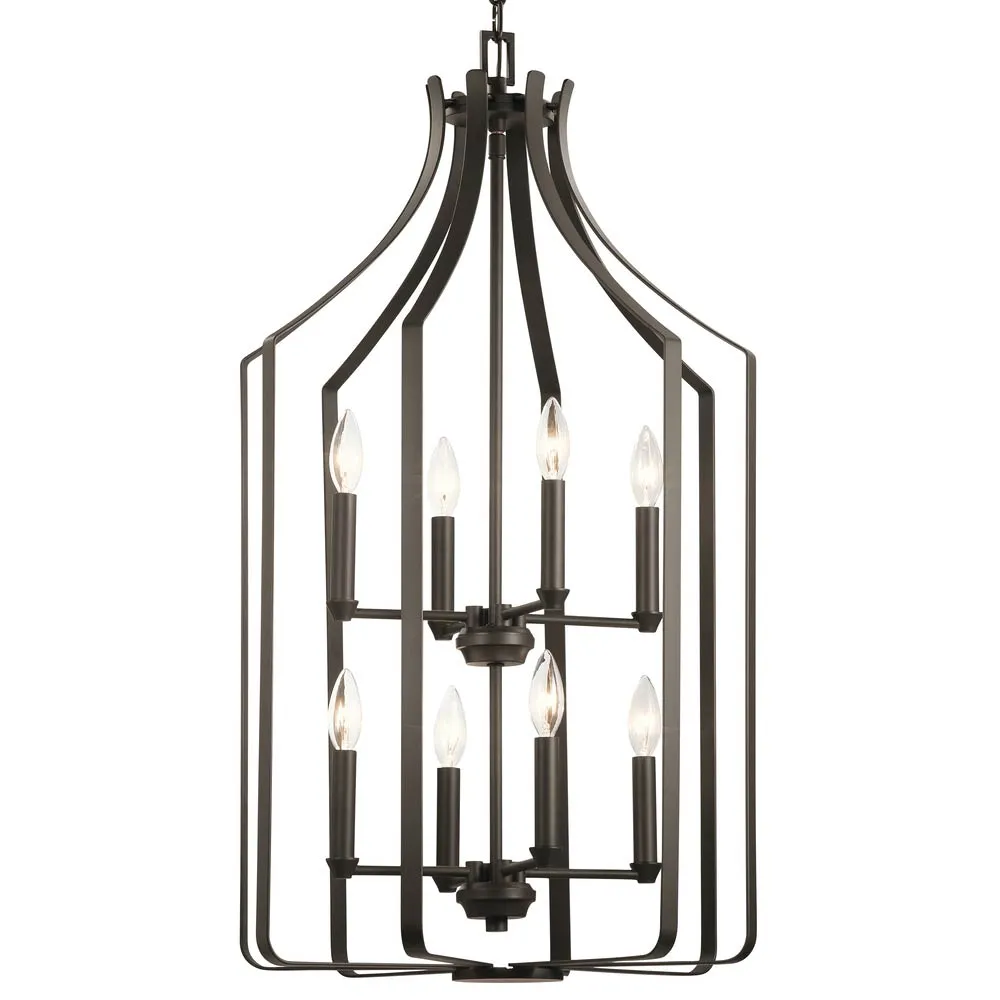 Morrigan 19 in. 8 Lights Chandelier Bronze Finish