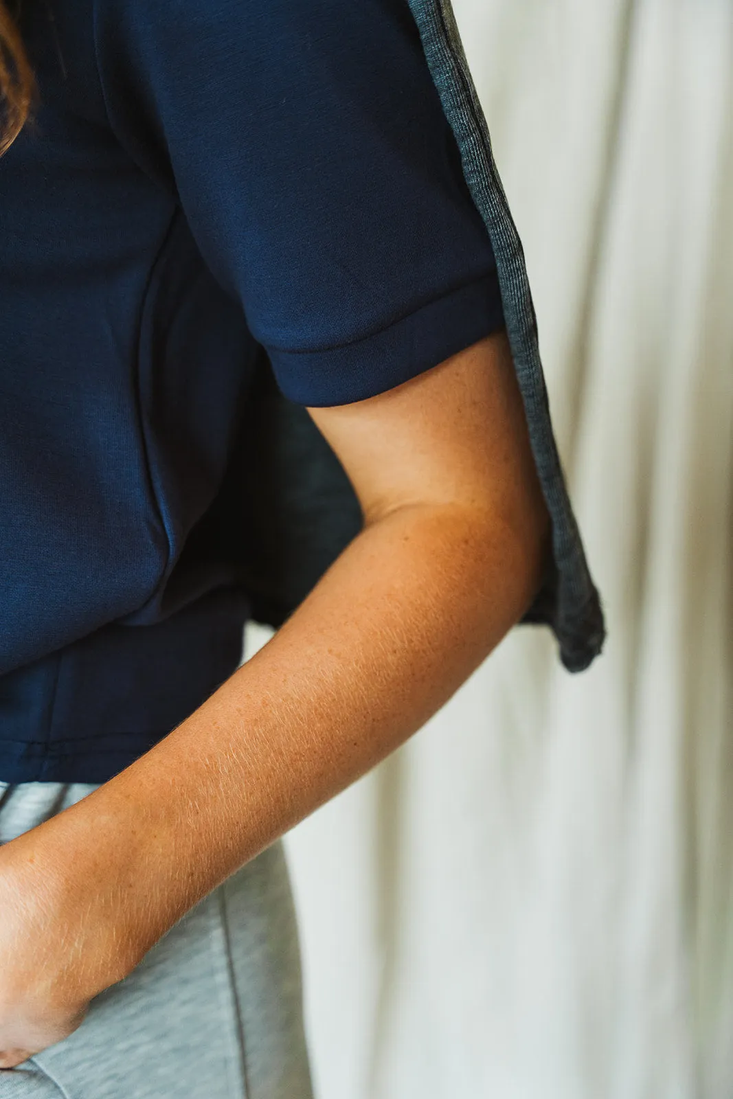 Navy Short Sleeve