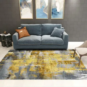 Nordic Style Decorative Rug with Multicolor Patterns - Non-Slip, Stain Resistant, and Washable for Any Room