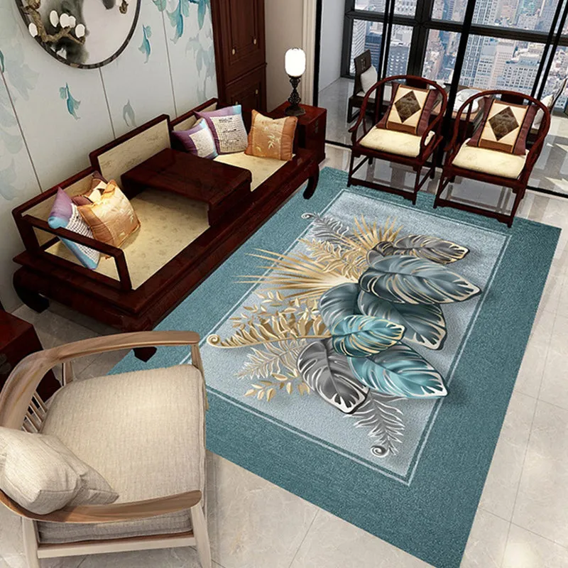 Nordic Style Decorative Rug with Multicolor Patterns - Non-Slip, Stain Resistant, and Washable for Any Room