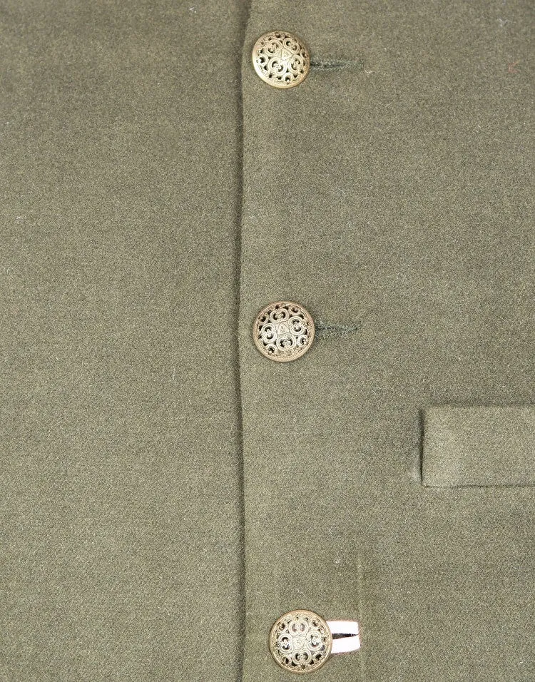 Olive Green Classic Nehru Jacket