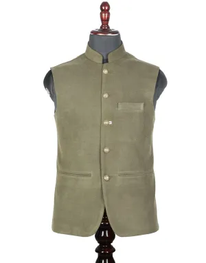 Olive Green Classic Nehru Jacket