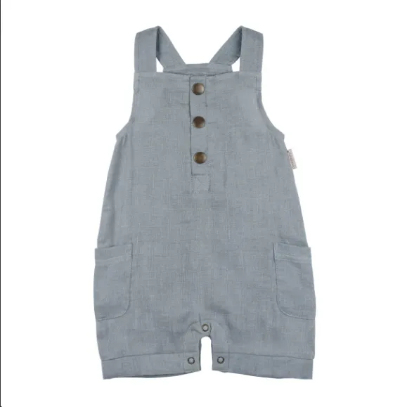 Organic Cuffed Muslin Overall - Twilight