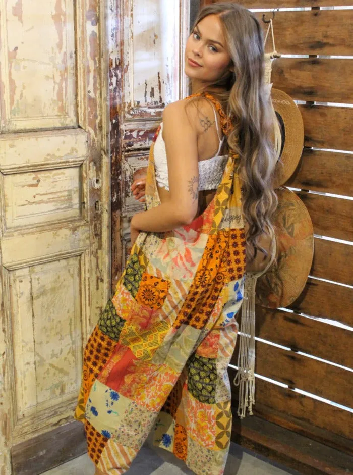 Patchwork Dreams Romper- Adjustable Strap