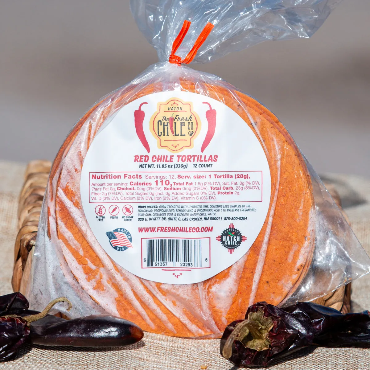 Red Chile Corn Tortillas