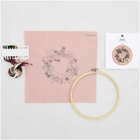 Rico Design Christmas Roses Embroidery Kit (Universal Yarn)