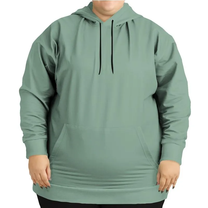 Shaded Pale Pastel Green Gray Hoodie | Unisex | with PLUS sizes | C30M0Y30K30