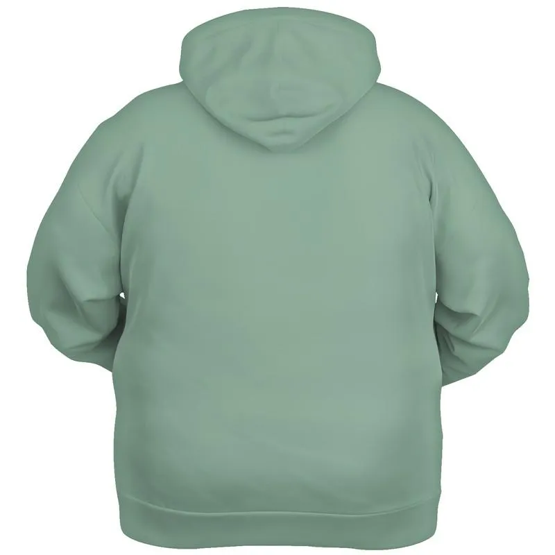 Shaded Pale Pastel Green Gray Hoodie | Unisex | with PLUS sizes | C30M0Y30K30