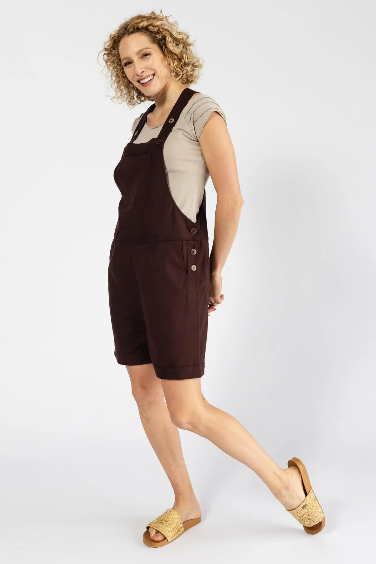 Short Traveller Overalls - Chocolate