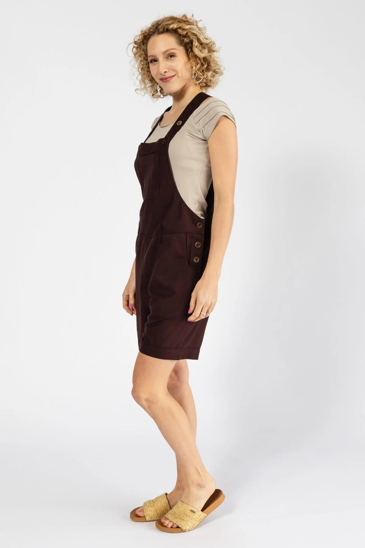 Short Traveller Overalls - Chocolate