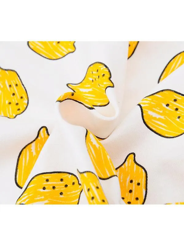 Summer Fruit Print Baby Jumpsuit Wholesale Overalls