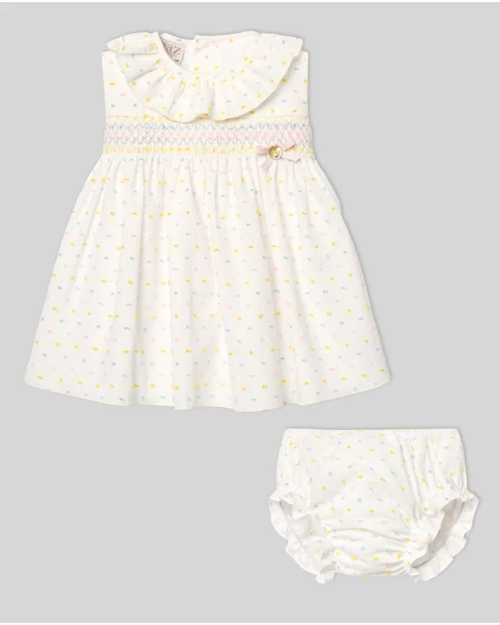 Swiss Dot Smocked Dress