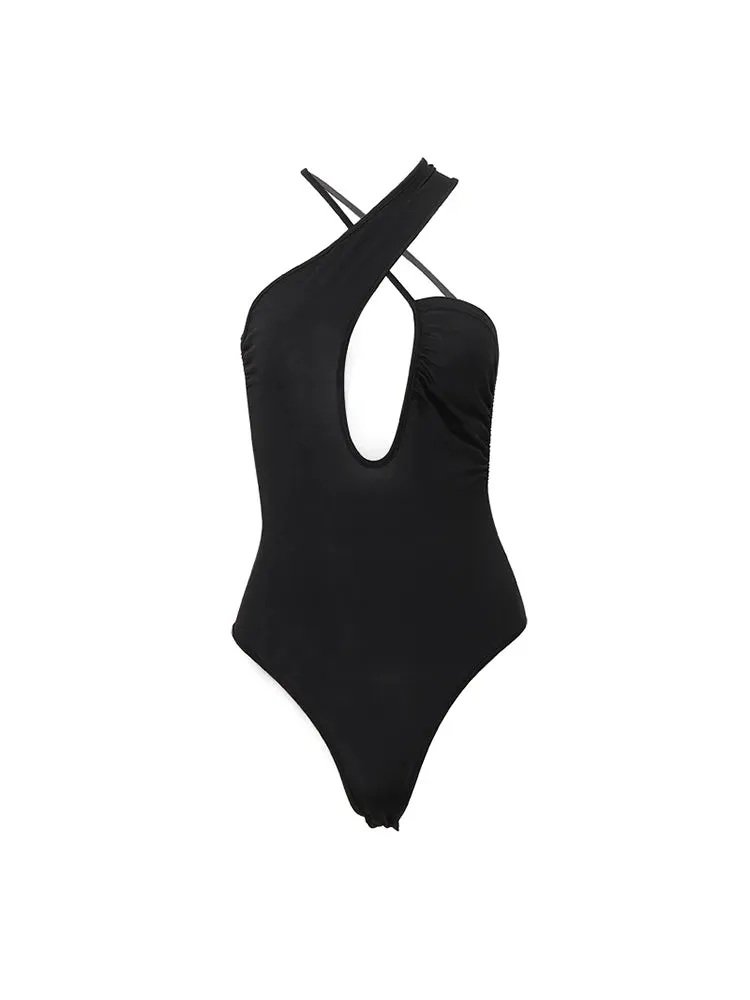 TAVIMART  -  Women's Black Gothic Jumpsuits Vintage Hollow Out Playsuits Harajuku Skinny Rompers Streetwear Slim Overalls Emo Clothes Summer