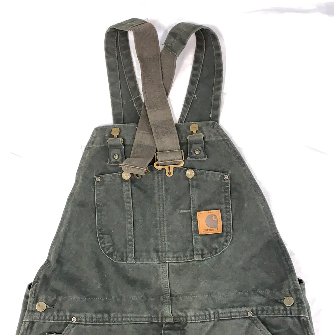 Vintage Carhartt Green Padded Jumpsuit/Overalls