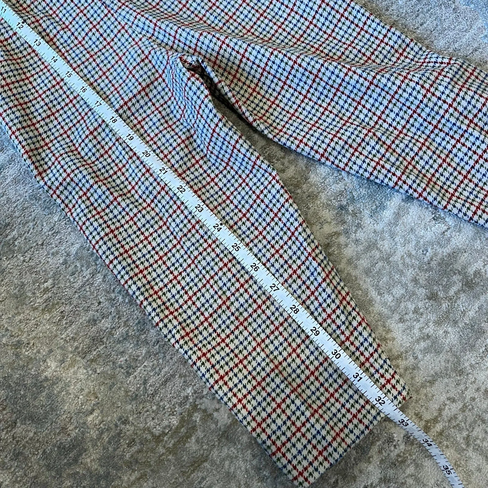 Vintage Healthtex Houndstooth Plaid Corduroy Overalls 5T