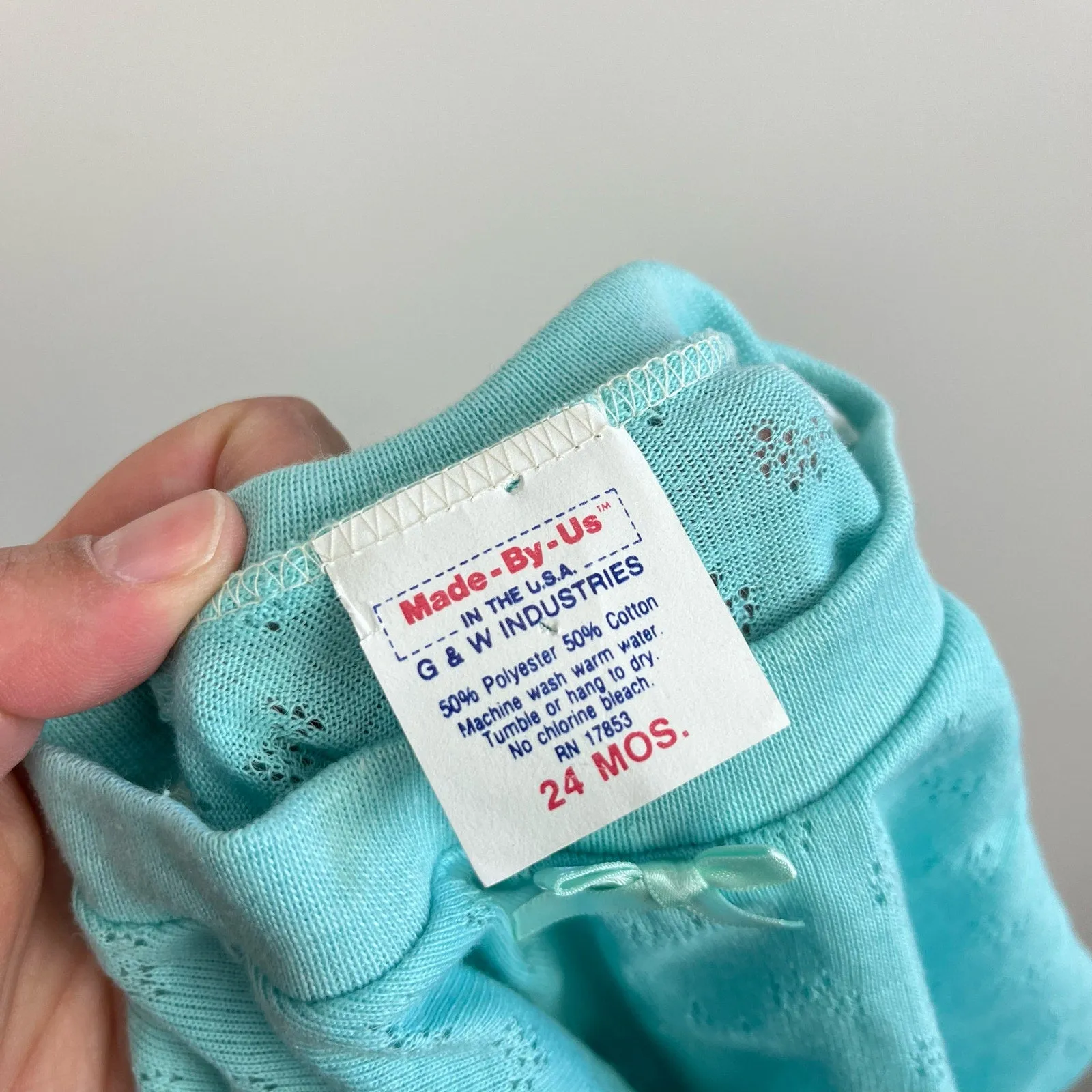 Vintage Made-By-Us Short Sleeve Shirt 24 Months USA