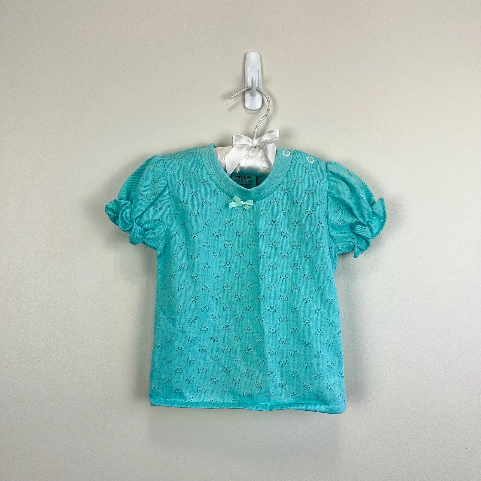 Vintage Made-By-Us Short Sleeve Shirt 24 Months USA