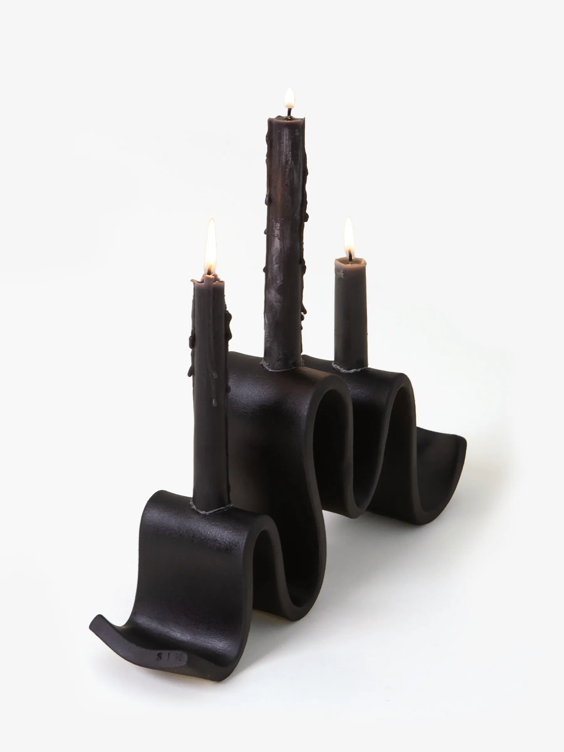 Wyat Candelabra, Black