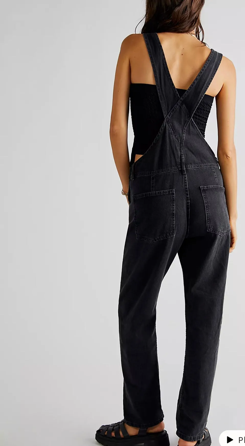 Ziggy Denim Overalls- Mineral Black
